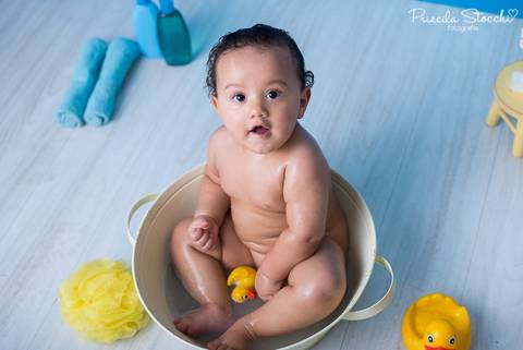 Ensaio 1 ano Smash the Cake Monstros SA SP São Paulo Hora do Banho'