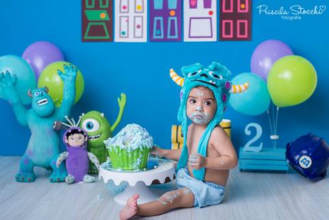 Smash the Cake 2 anos Monstros SA São Paulo SP Zona Sul'