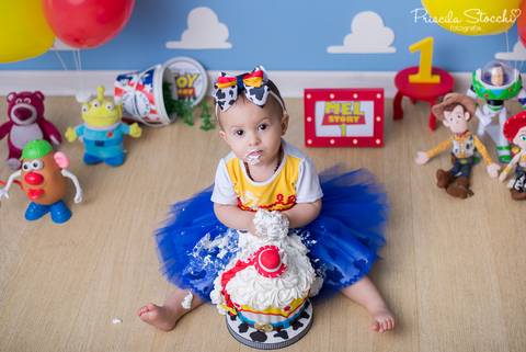 Ensaio 1 ano Toy Story Menina'