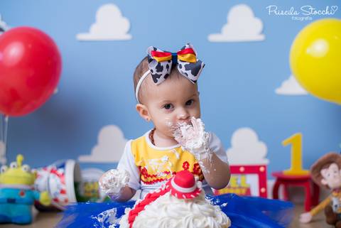 Ensaio 1 ano Toy Story Menina São Paulo'