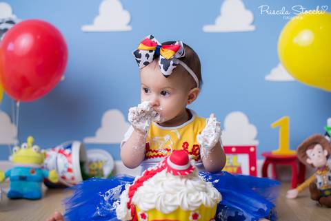 Ensaio 1 ano Toy Story Menina São Paulo'