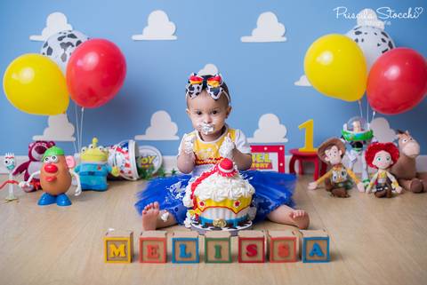 Ensaio 1 ano Toy Story Menina São Paulo SP'