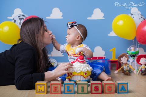 Ensaio 1 ano Toy Story Menina São Paulo SP Zona Sul'