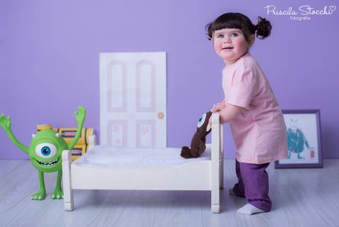 Ensaio Fotográfico 1 ano Boo Monstros SA'