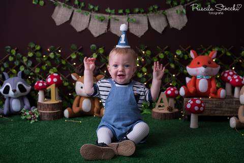 Ensaio Fotográfico 1 ano Floresta Encantada São Paulo SP'