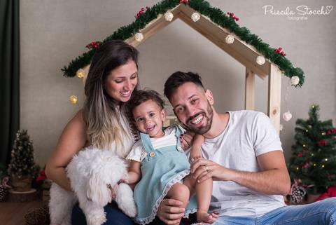 Ensaio de Natal com Cachorro São Paulo SP Zona Sul 2019'