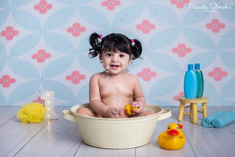 Smash the Cake Boo Monstros SA São Paulo SP Hora do Banho Ensaio 1 ano'