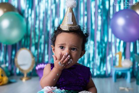 Smash the Cake Pequena Sereia'