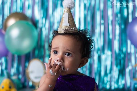 Smash the Cake Pequena Sereia'