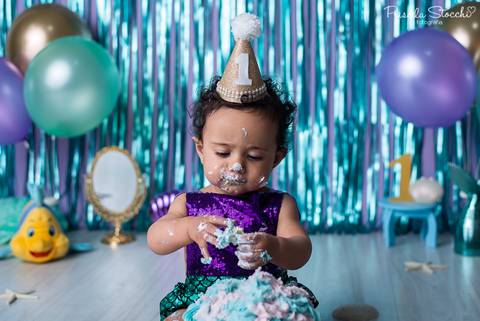 Smash the Cake Pequena Sereia São Paulo'