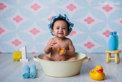 Smash the Cake Ensaio 1 ano Pequena Sereia Splash São Paulo Zona '