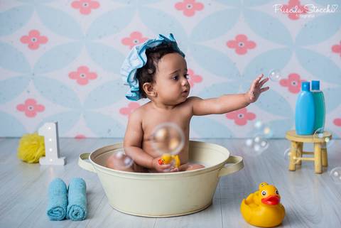 Smash the Cake Ensaio 1 ano Pequena Sereia Splash São Paulo Zona '