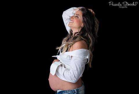 Ensaio Gestante Estúdio São Paulo SP'