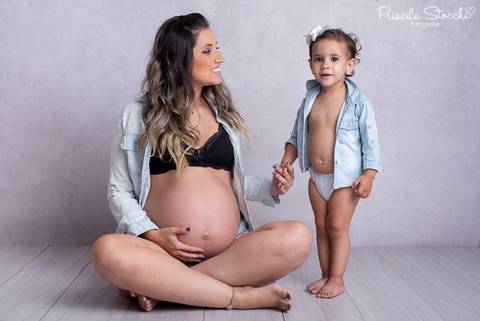 Ensaio Gestante Estúdio São Paulo SP'