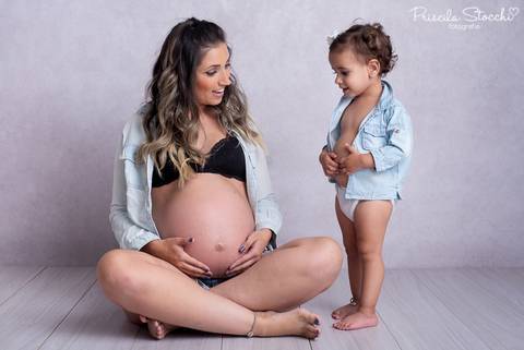 Ensaio Gestante Estúdio São Paulo SP'