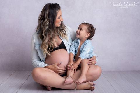 Ensaio Gestante Estúdio São Paulo SP'