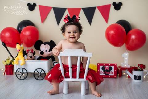 Smash the Cake Ensaio 1 ano Minnie São Paulo'