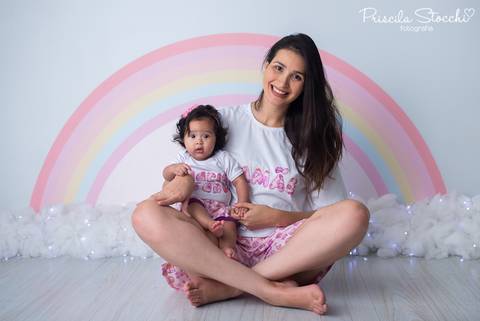Ensaio Fotográfico Bebê 6 meses mãe e filha SP'