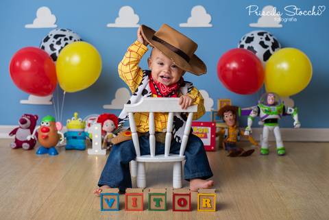 Ensaio 1 ano Toy Story São Paulo'