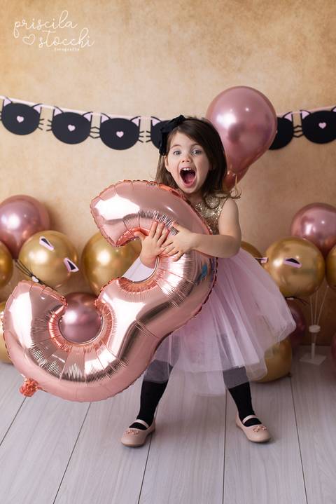 Ensaio 3 anos com balões SP Zona Sul'