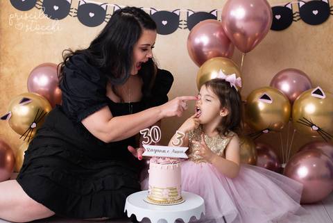 Smash the Cake 30 anos e 3 anos Ensaio Aniversário SP'