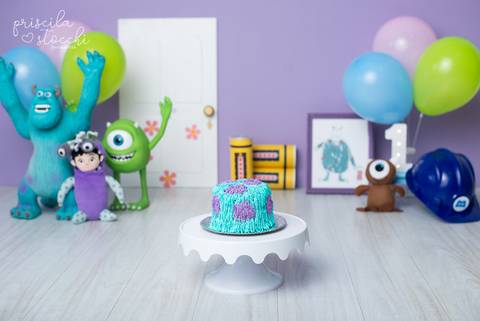 Bolo para Smash the Cake Monstros SA Boo SP'