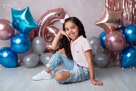 Ensaio de Aniversário Menina 6 anos São Paulo'