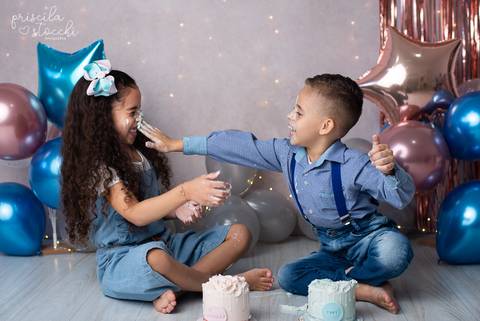 Smash the Cake Irmãos 4 anos 6 anos São Paulo'