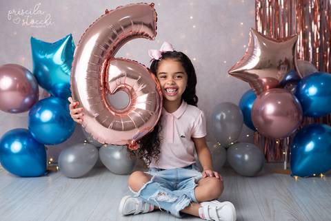 Ensaio de Aniversário Menina 6 anos SP'