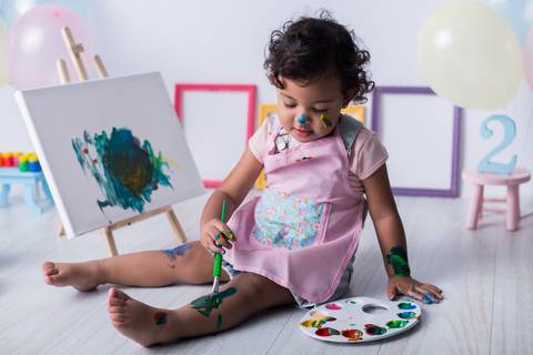 Ensaio Fotográfico com Tintas 2 anos SP'