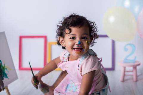 Ensaio Smash the Paint 2 anos Menina SP '