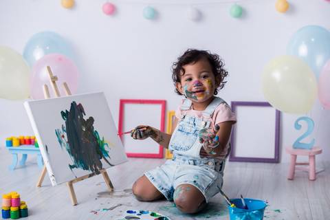 Ensaio com Tintas 2 anos SP Zona Sul'