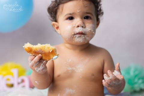 Ensaio com Bolo Candy Colors SP Zona Sul '