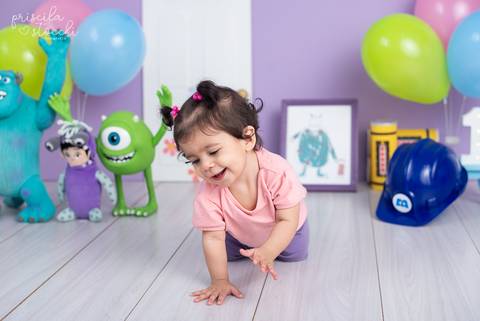 Fotos 1 ano bebê Boo Monstros SA São Paulo Zona Sul'