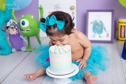 Smash the Cake Boo Monstros SA 1 ano SP'