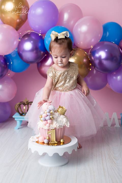 Smash the Cake 1 ano Princesa São Paulo'