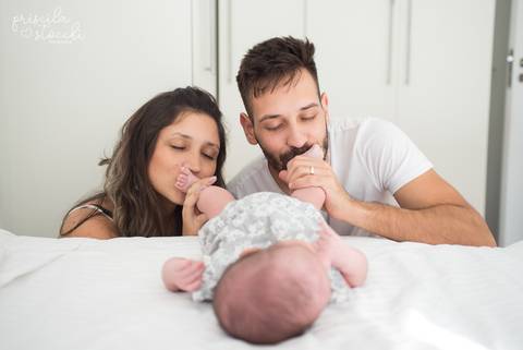 Fotos Newborn Lifestyle em casa São Paulo'