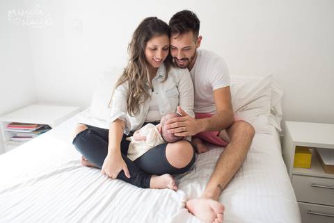 Fotos em Família Newborn Lifestyle em Casa SP'