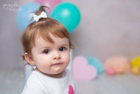 Smash the Cake 1 ano Candy Colors SP'