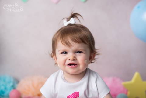 Smash the Cake 1 ano Candy Colors SP'