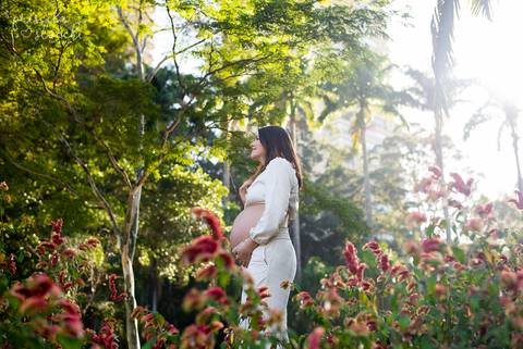 Ensaio Gestante Externo Parque Burle Marx São Paulo'