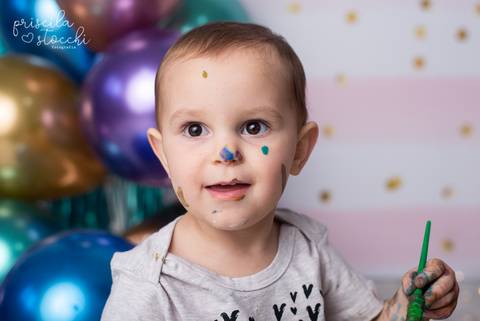 Ensaio com tintas 3 anos SP'