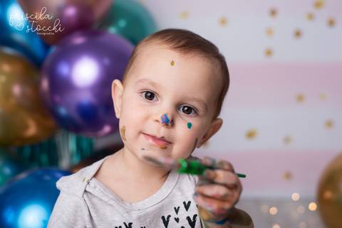 Ensaio com tintas 2 anos SP'