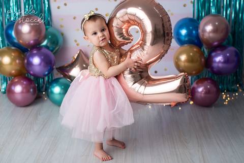 Ensaio Infantil Com Balões 2 anos SP'