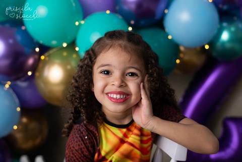 Ensaio Infantil Menina Com Balões São Paulo'