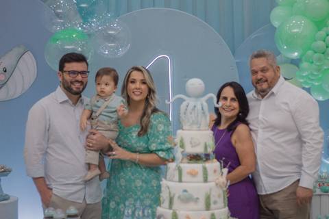 Tema fundo do mar aniversário infantil'