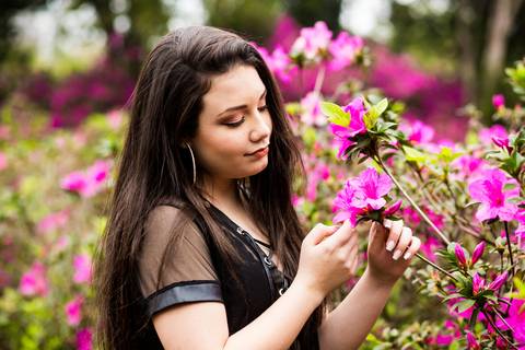 Ensaio de 15 anos da Duda na Praça Província de Shiga'