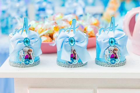 foto de decoração de aniversário infantil da frozen em marília'