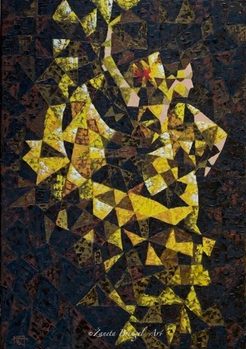 Wild Dance, 100x70x4cm, oil on canvas, palette knife'