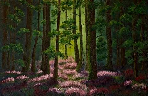 Magic Forest, 100x65x2cm, oil on canvas, palette knife'